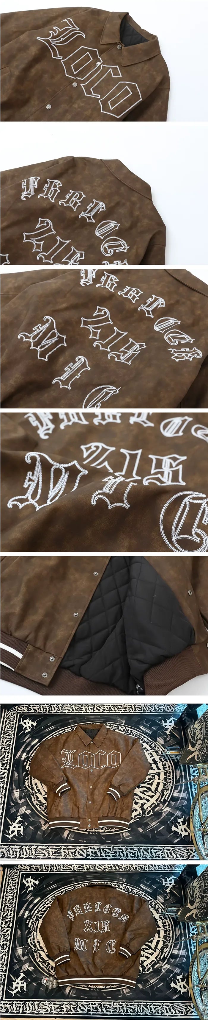 parts of the Chicano jacket "Loco"