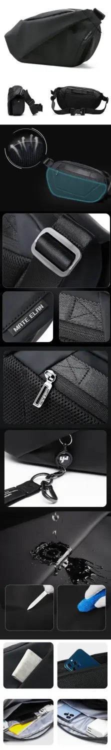 details of the Cross body anti theft bag "Suzuka"