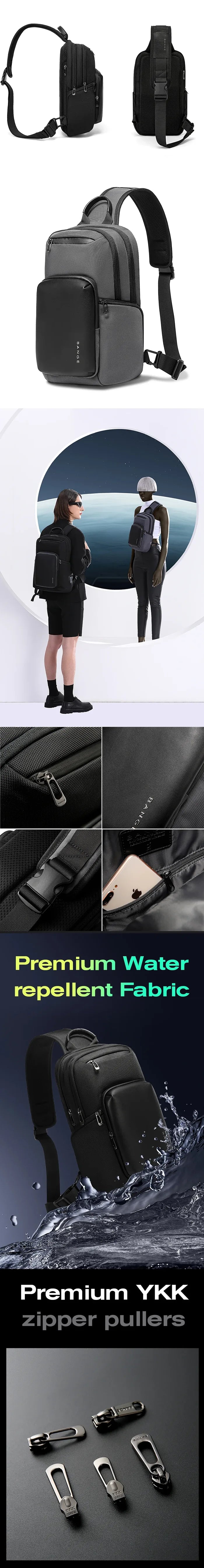 details of the Crossbody bag for men "Fuyama"