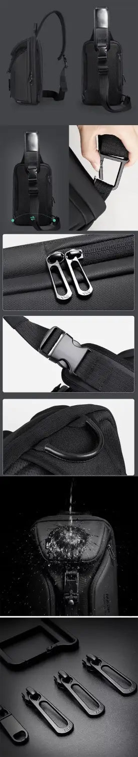 details of the Crossbody men's bag "Meyama"