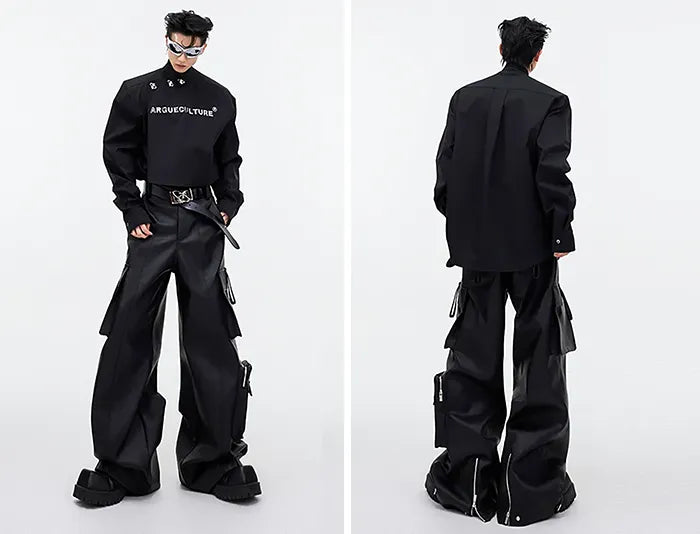 Cyberpunk Cargo Pants "Nikaho" front and back