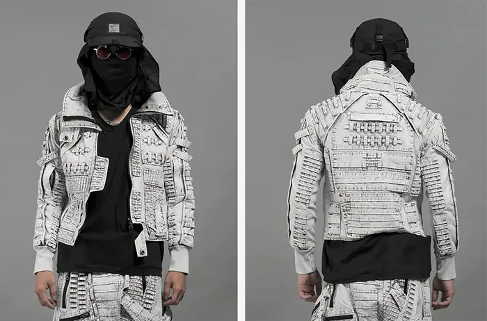 front and back Cyberpunk Jacket "Yokote"