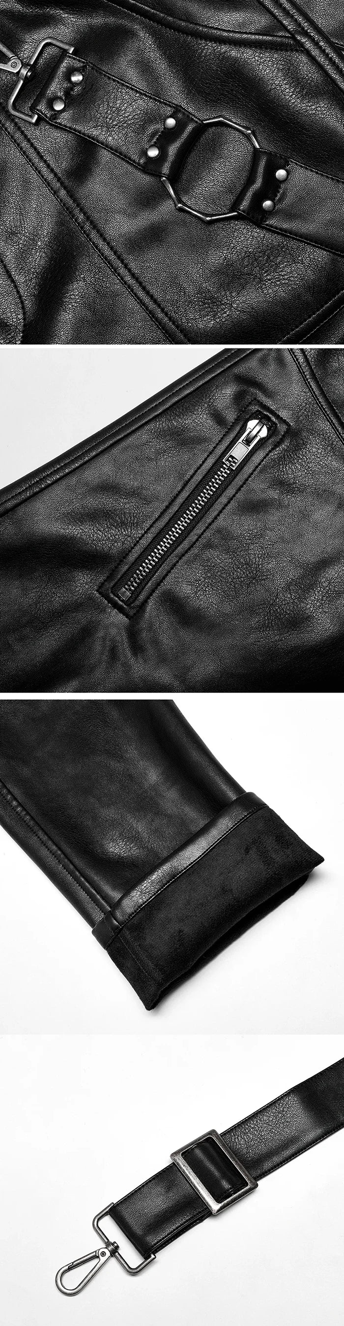 parts of the Cyberpunk leather pants "Rumo"