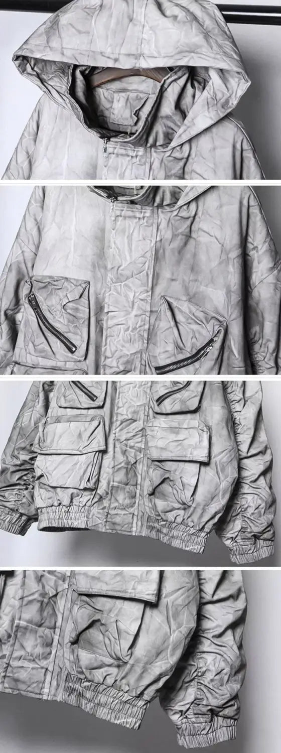 details of the Distressed jacket "Dawara"