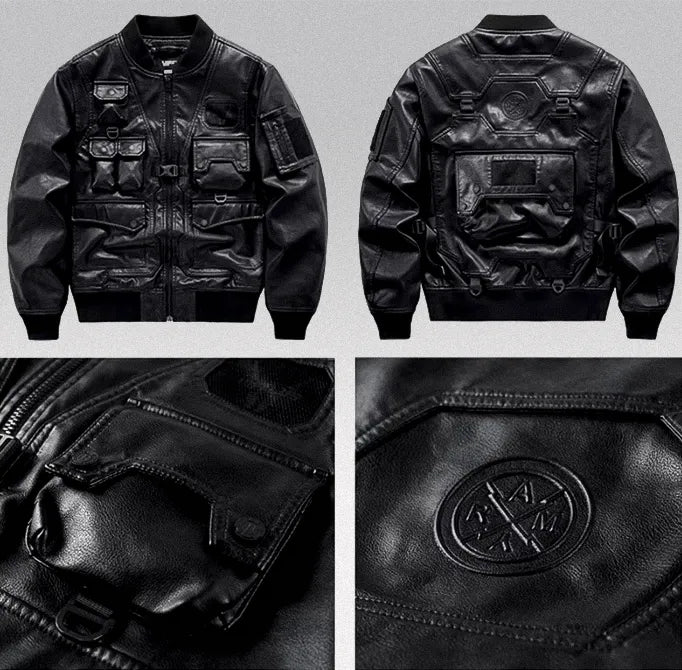 Faux leather bomber jacket "Kaide"