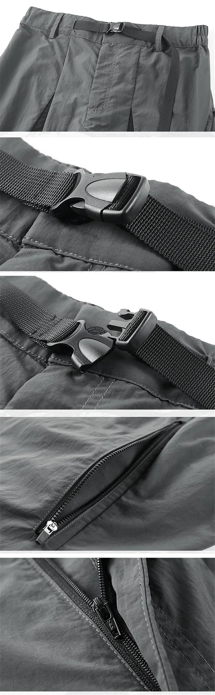 details of the Grey shorts men "Nashino"