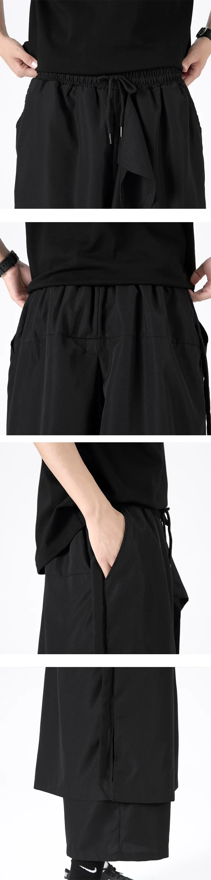 details of the Hakama pants streetwear "Chiku"
