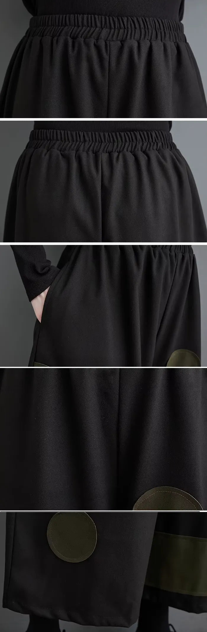 details of the Ladies wide leg pants "Yoto"