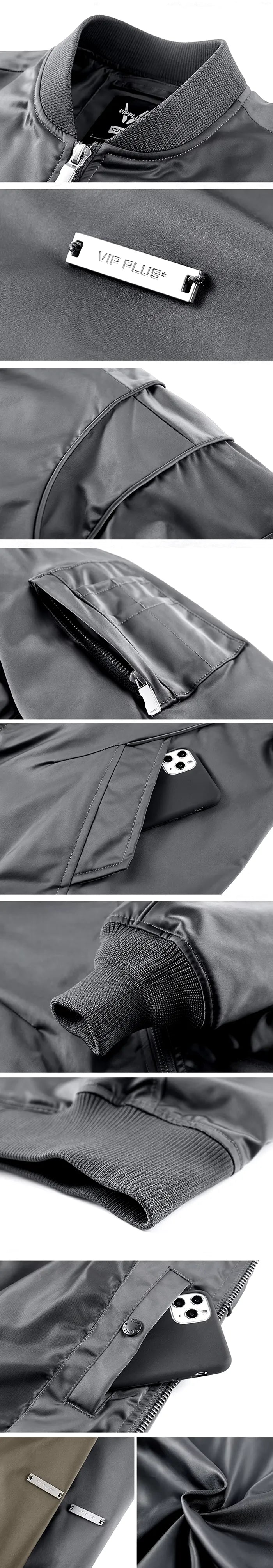 parts of the Men Bomber Jacket "Rishima"