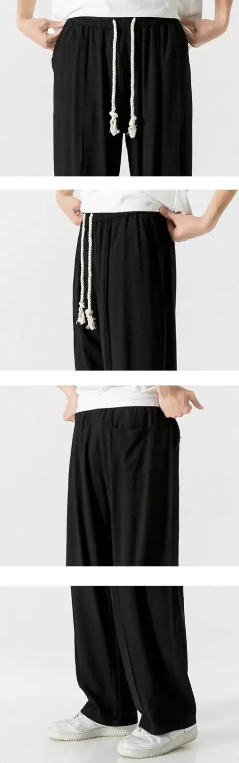 details of the Men harem pants "Oyabe"