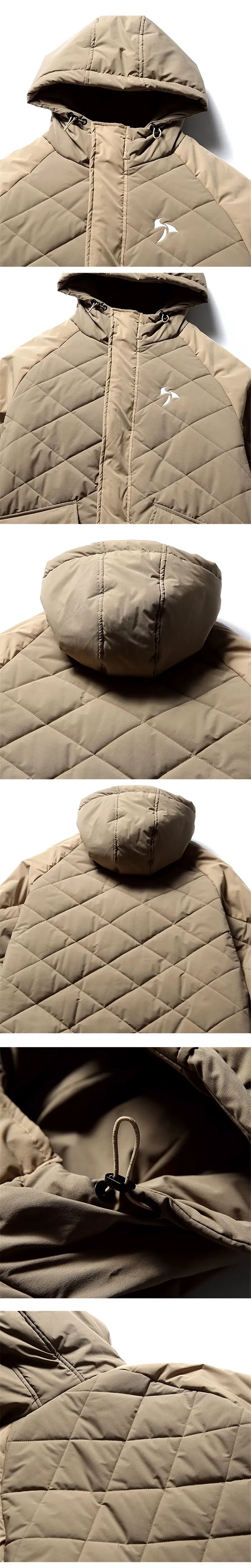 Men's padded jacket "Takasa" in khaki color