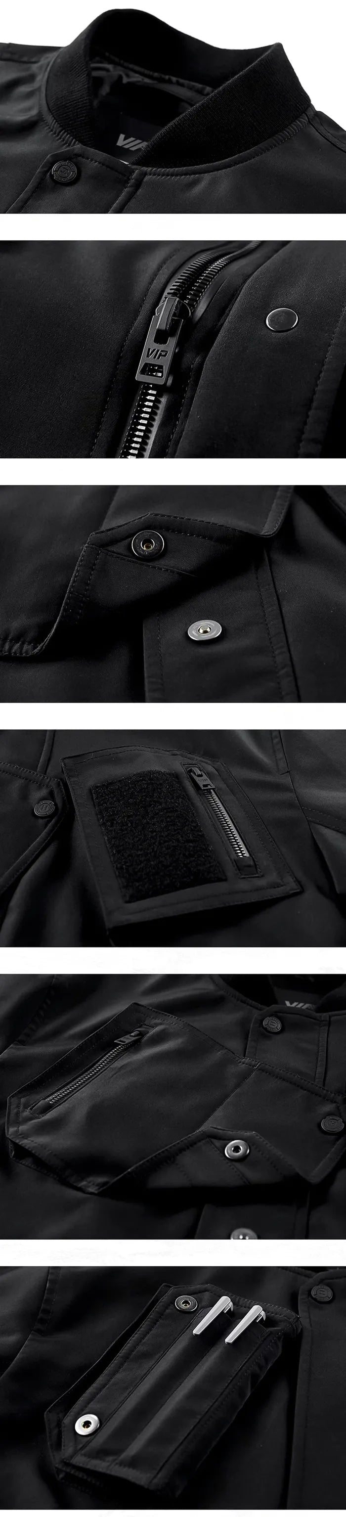 parts of the Men's tactical bomber jacket "Komote"