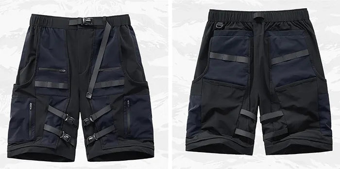 front and back of the Men's tactical shorts "Mobara"