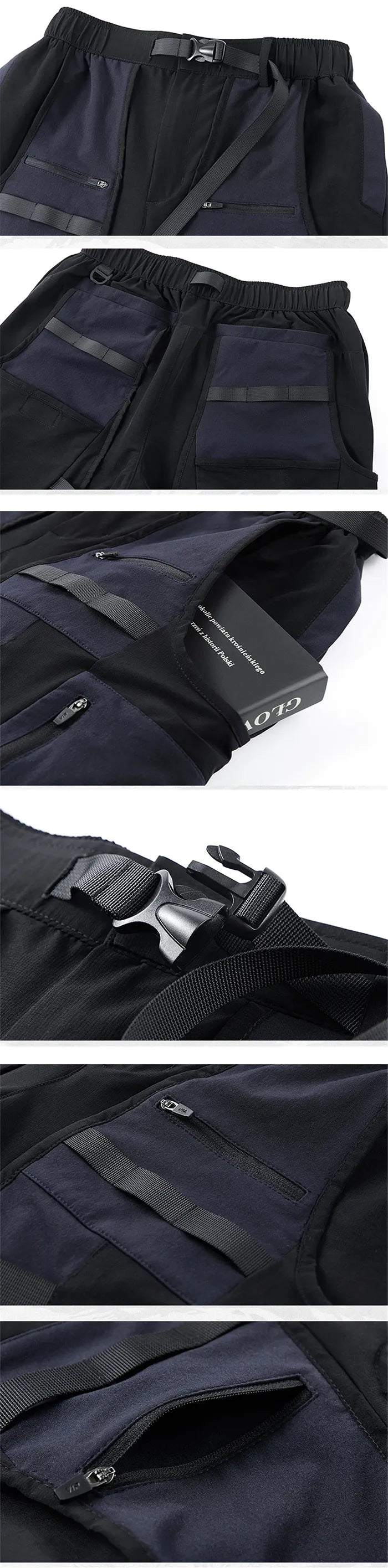 details of the Men's tactical shorts "Mobara"