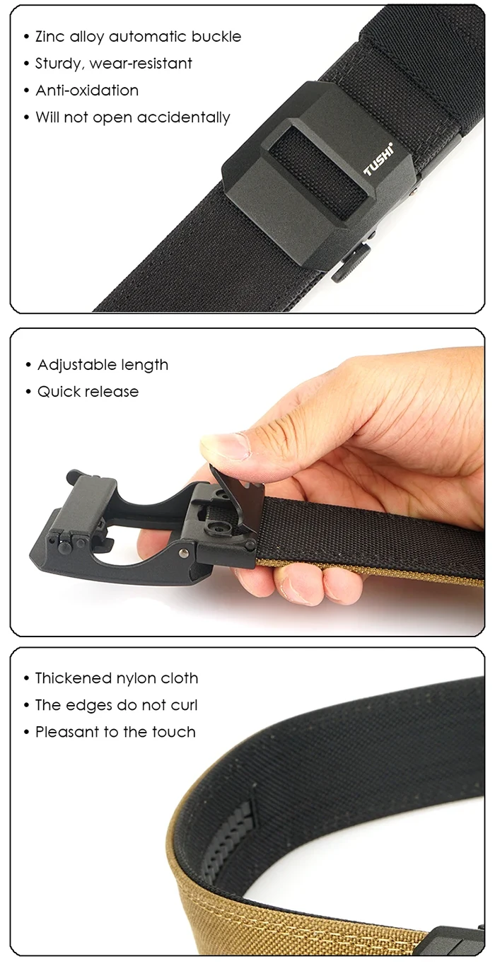 more details of the Nylon tactical belt "Nomisha"