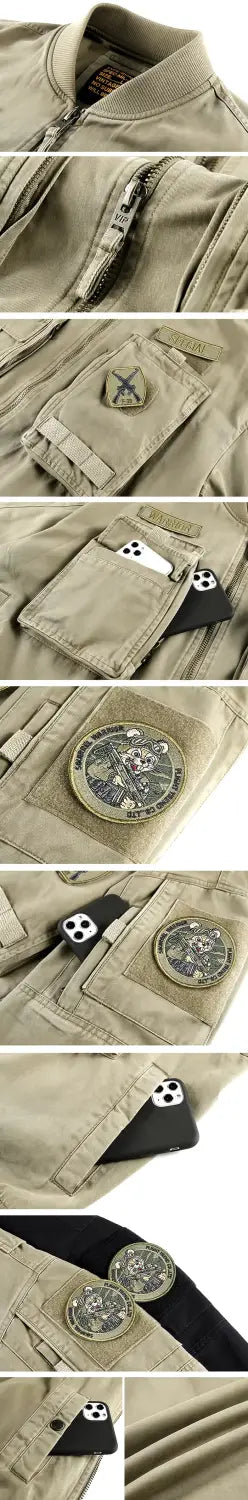 parts of the Pilot military bomber jacket "Tamizu"