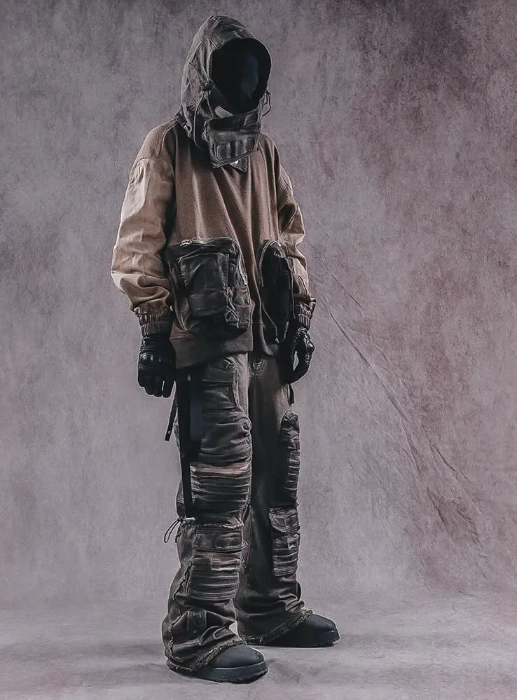 Post-apocalyptic cargo pants "Hakofu"