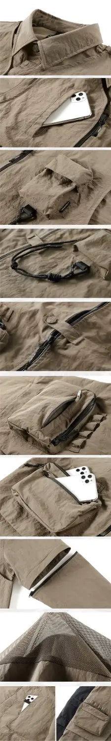 parts of the Shirt with removable sleeves "Nankoku"