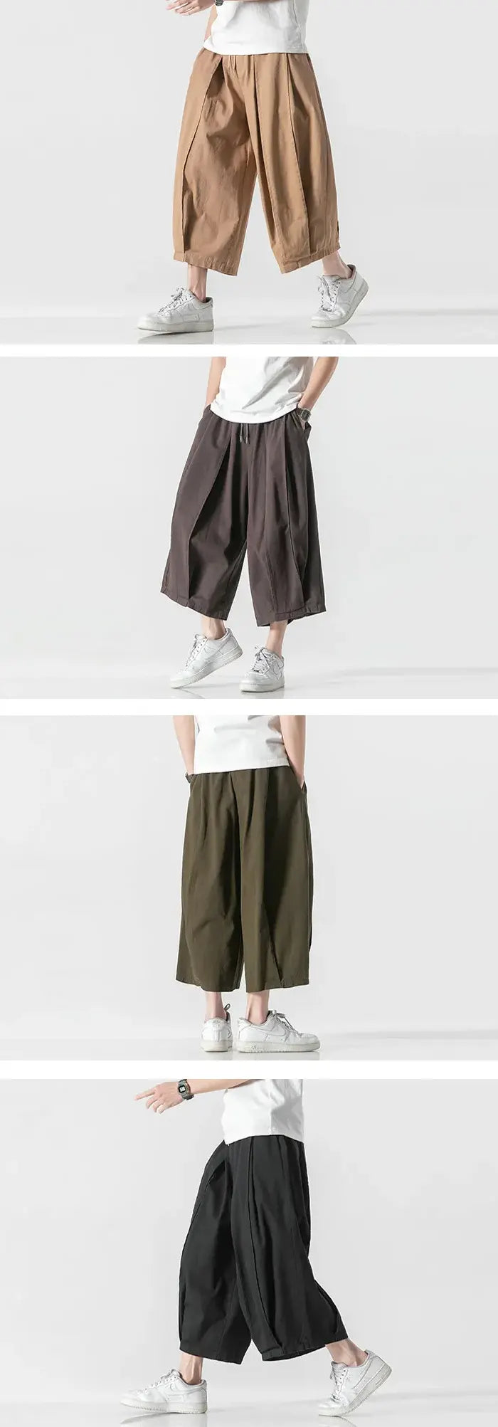 Short hakama pants "Kamoga" in different colors