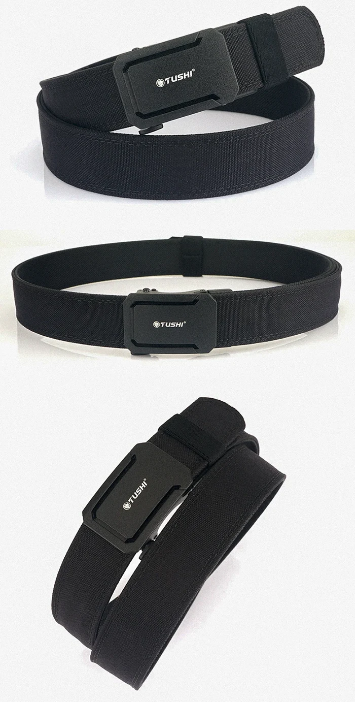 Tactical gun belt "Yobetsu" in black color