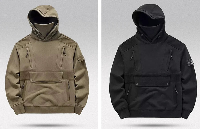 Tactical hoodie "Toki" khaki and black