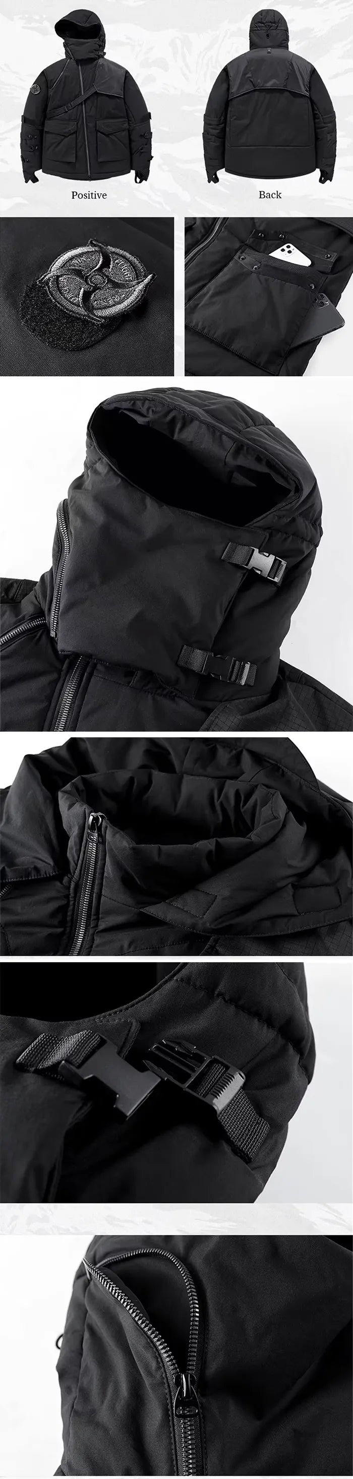 details of the Tactical jacket men "Yobaro"