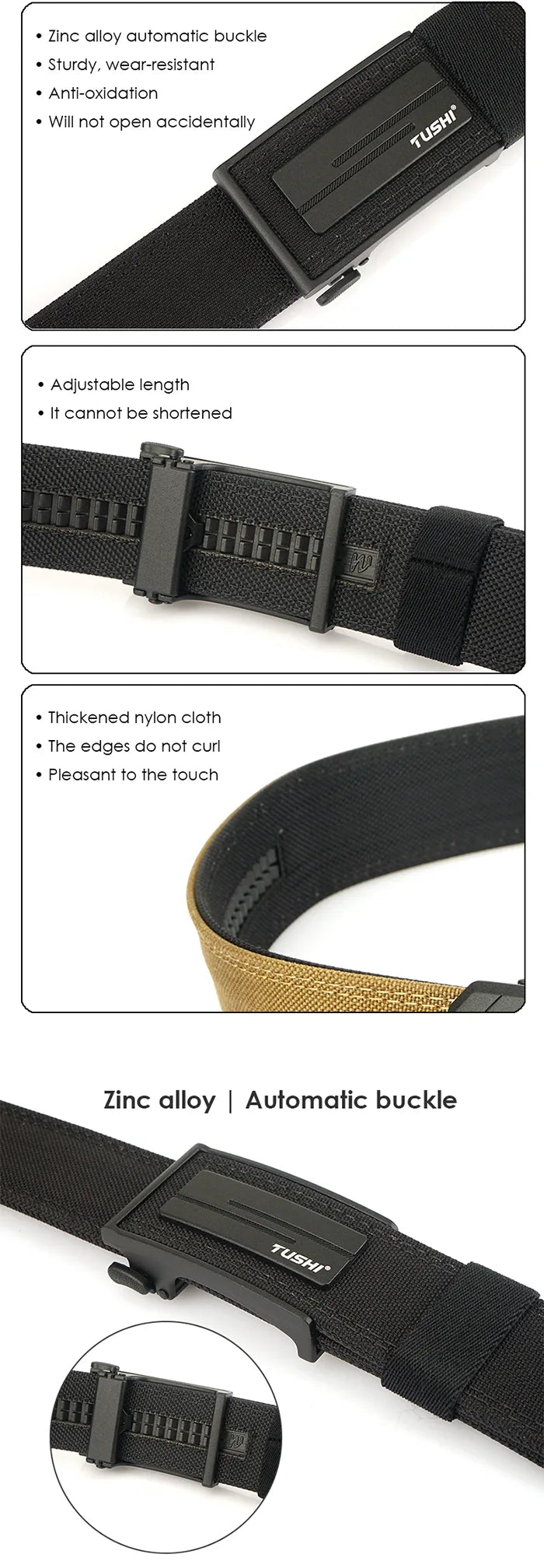 more details of the Tactical nylon belt "Shakoga"