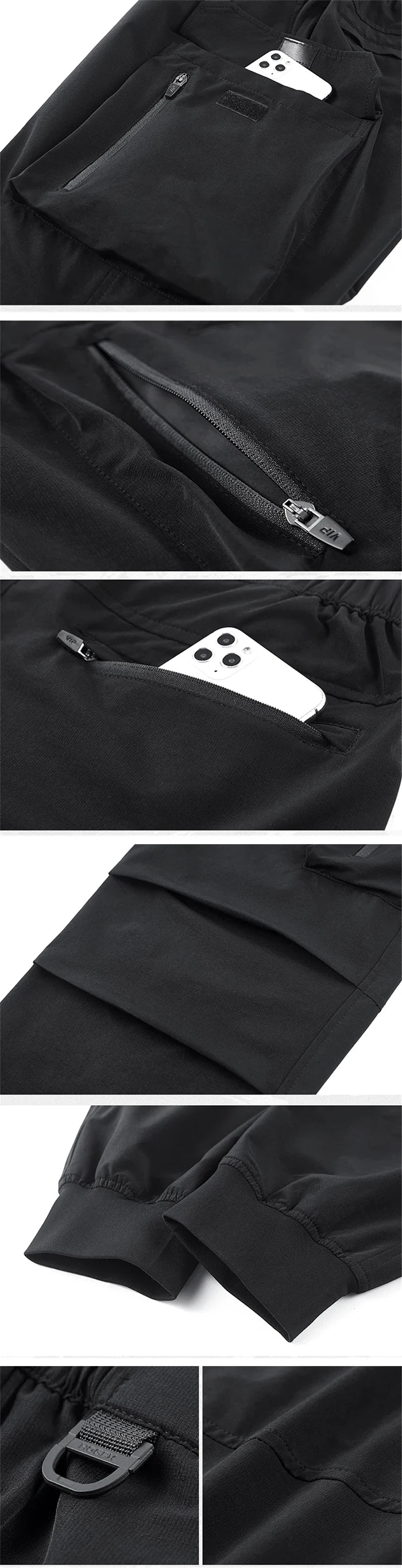 more details of the Tech cargo pants "Urayasu"