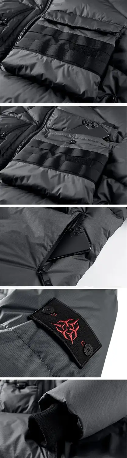 parts of the Techwear down jacket "Izami"