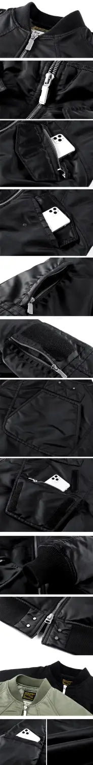 parts of the Warm men's bomber jacket "Ibushi"