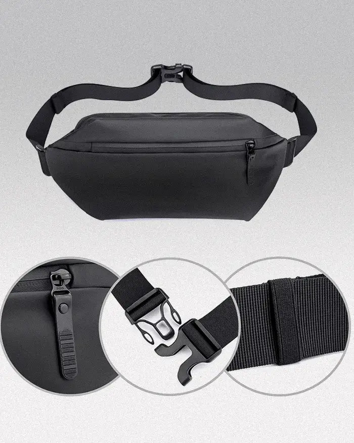 details of the Waterproof fanny pack "Shimanto"