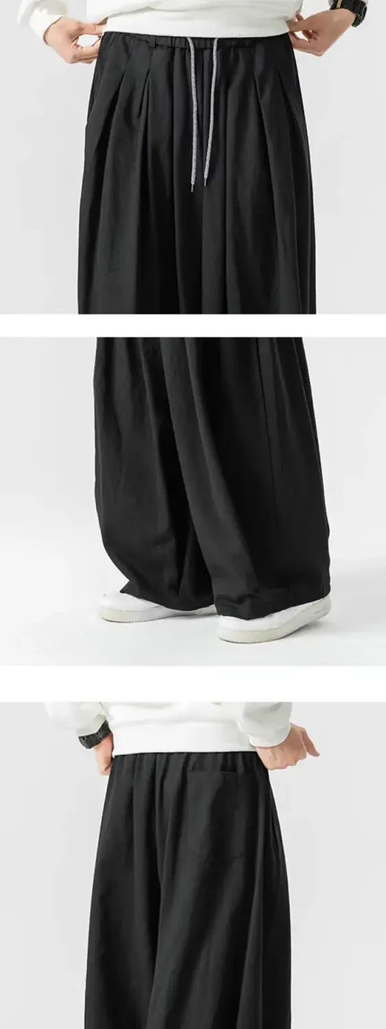 details of the Wide leg trouser pants "Roishi"