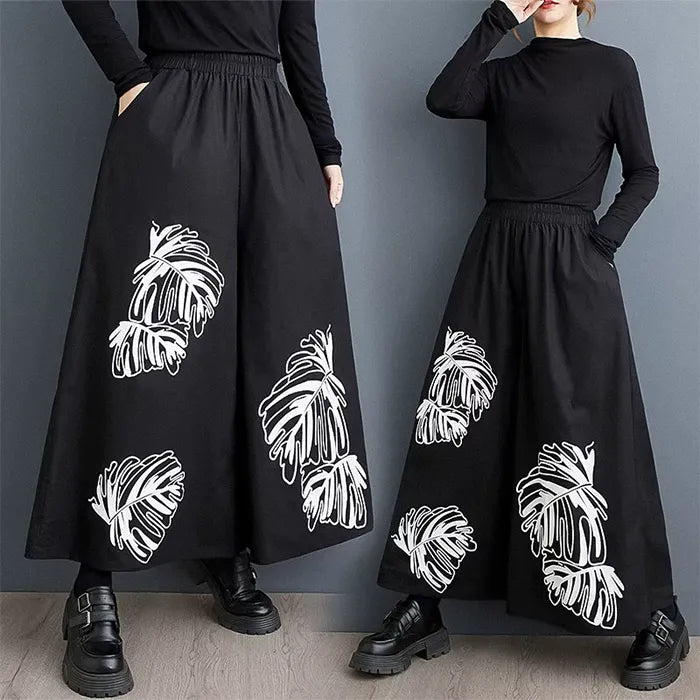 Wide leg trousers for women "Fukuya"