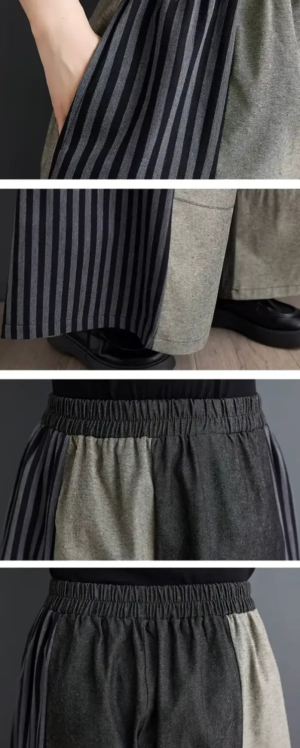 details of the Wide leg trousers women "Shiyama"