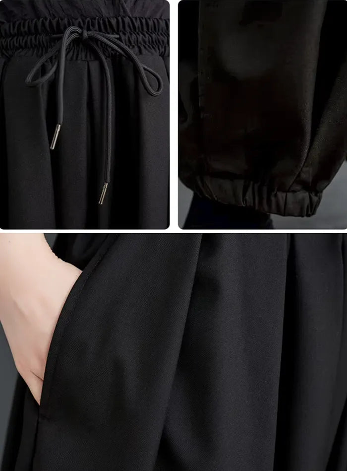 details of the Wide legged pants women "Gamata"