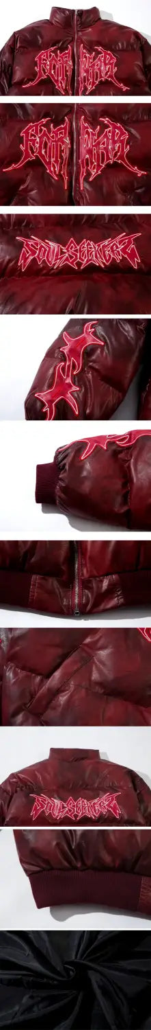 parts of the Y2k leather jacket "Rikuzo"