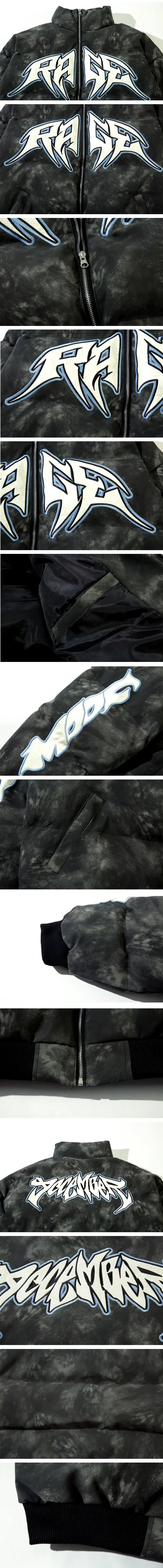 details of the Y2k oversized jacket "Kentaka"