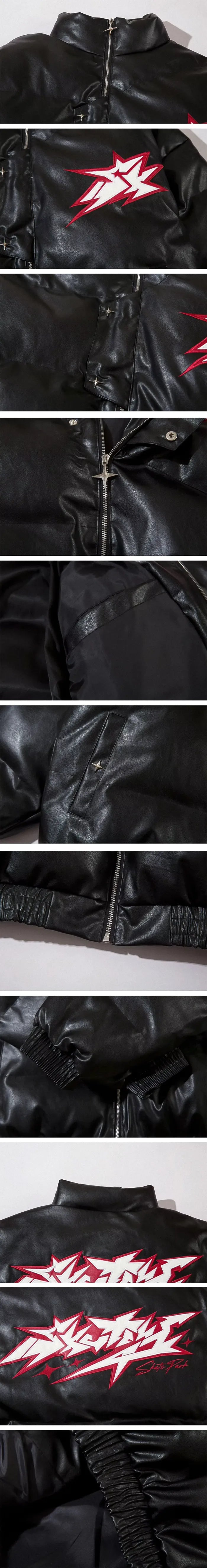 details of the Y2k winter jacket "Yakami"