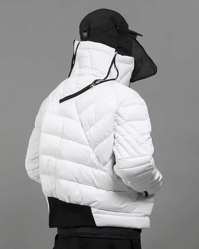 Asymmetrical down jacket ’Yashima’ - TECHWEAR STORM™