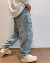 Baggy blue jeans men’s ’Miyoshi’ - TECHWEAR STORM™