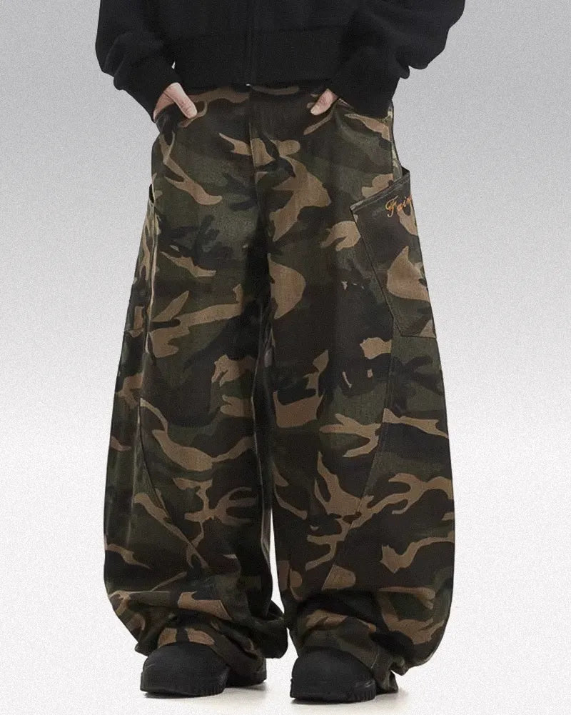 Baggy camo pants ’Kogane’ - TECHWEAR STORM™