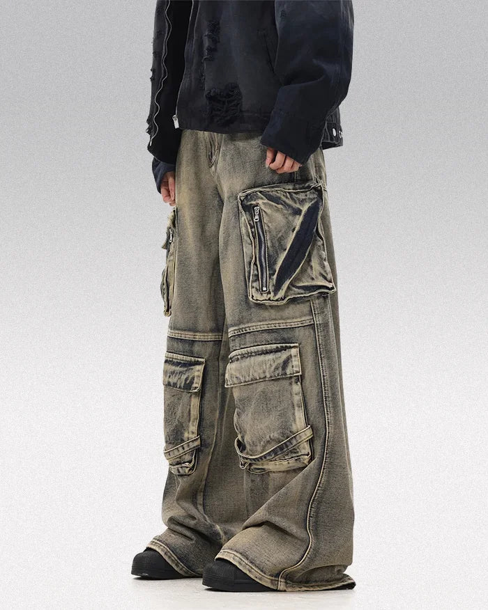 Baggy jeans men y2k ’Chinaka’ - TECHWEAR STORM™