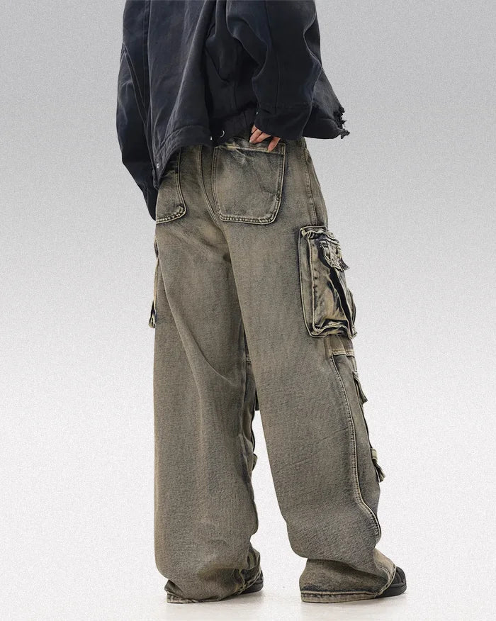 Baggy jeans men y2k ’Chinaka’ - TECHWEAR STORM™