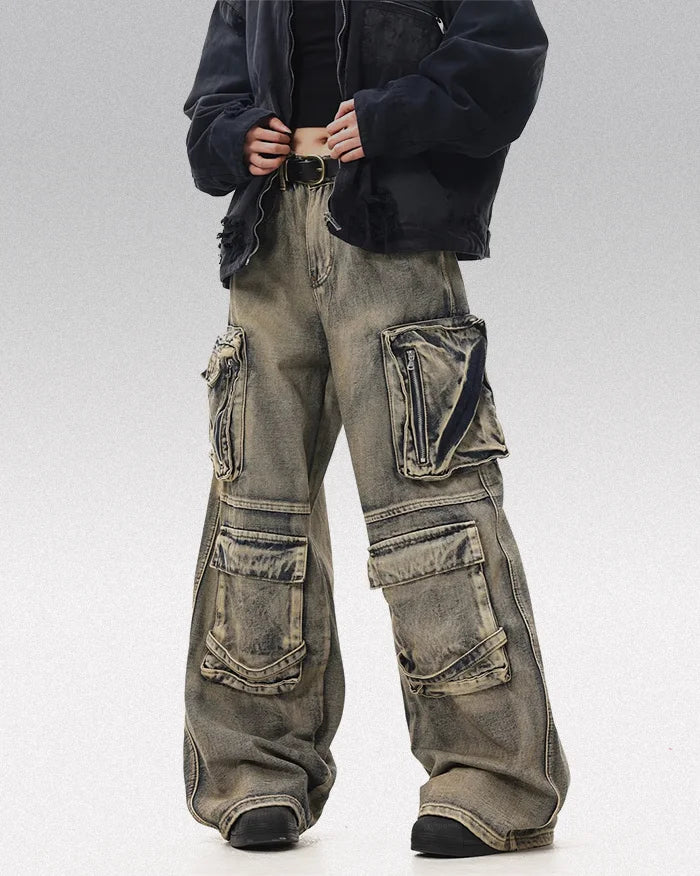 Baggy jeans men y2k ’Chinaka’ - TECHWEAR STORM™