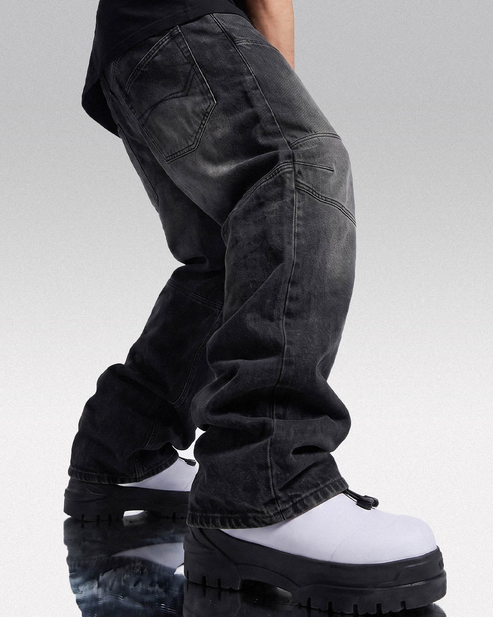 Baggy jeans streetwear ’Kizuwa’ - black / M