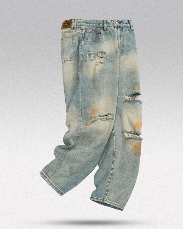 Baggy ripped jeans 