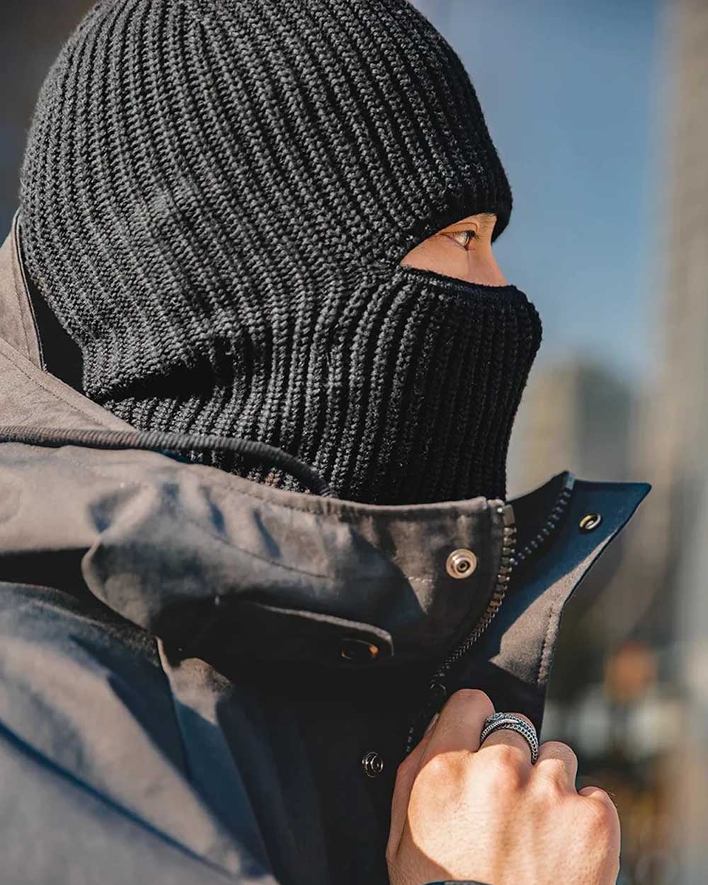 Balaclava beanie ’Nexa’ - Black