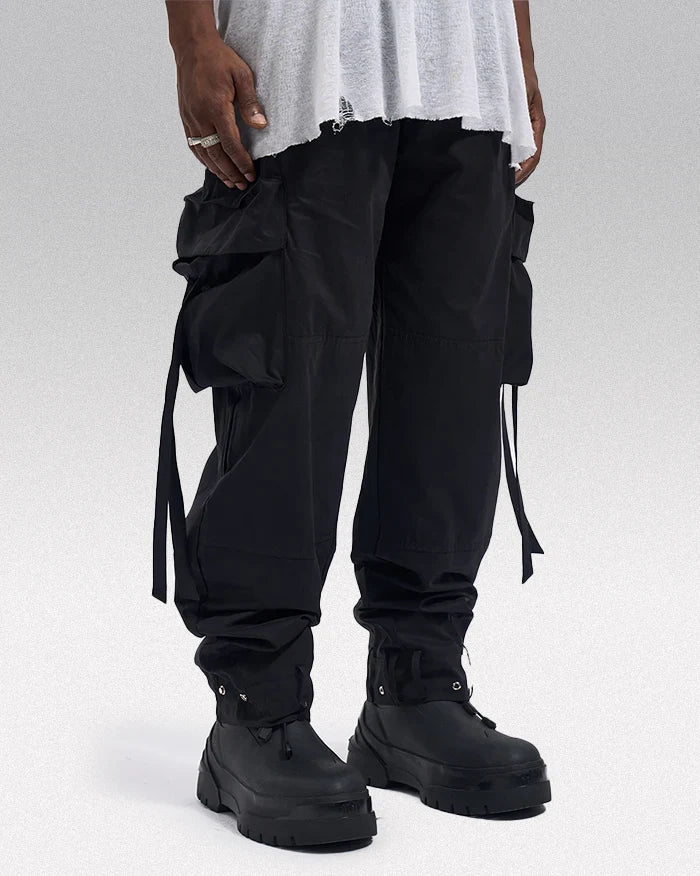 Black cargo pants ’Annaka’ - TECHWEAR STORM™