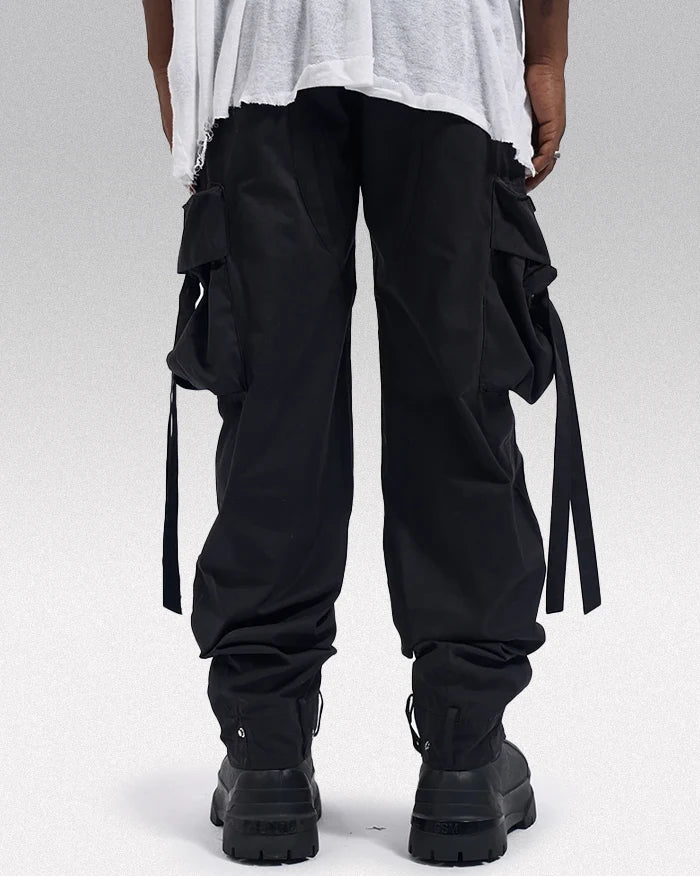 Black cargo pants ’Annaka’ - TECHWEAR STORM™