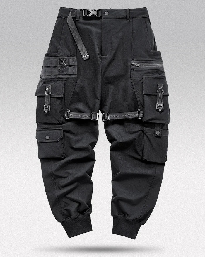 Black cargo pants techwear ’Futtsu’ - TECHWEAR STORM™